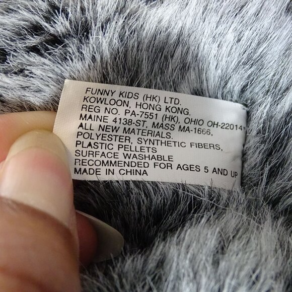 Funny Kids Gray Plush Teddy Bear Stuffed Animal Toy Shelf Sitter Nursery - Picture 7 of 8